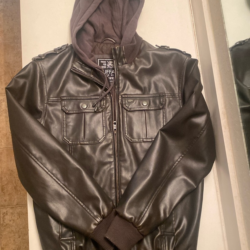 Buffalo David Bitton synthetic leather jacket